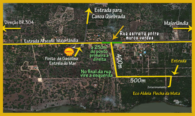 Mapa Flecha da Mata