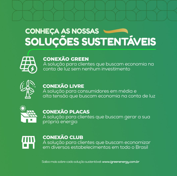 Soluções sustentáveis iGreen