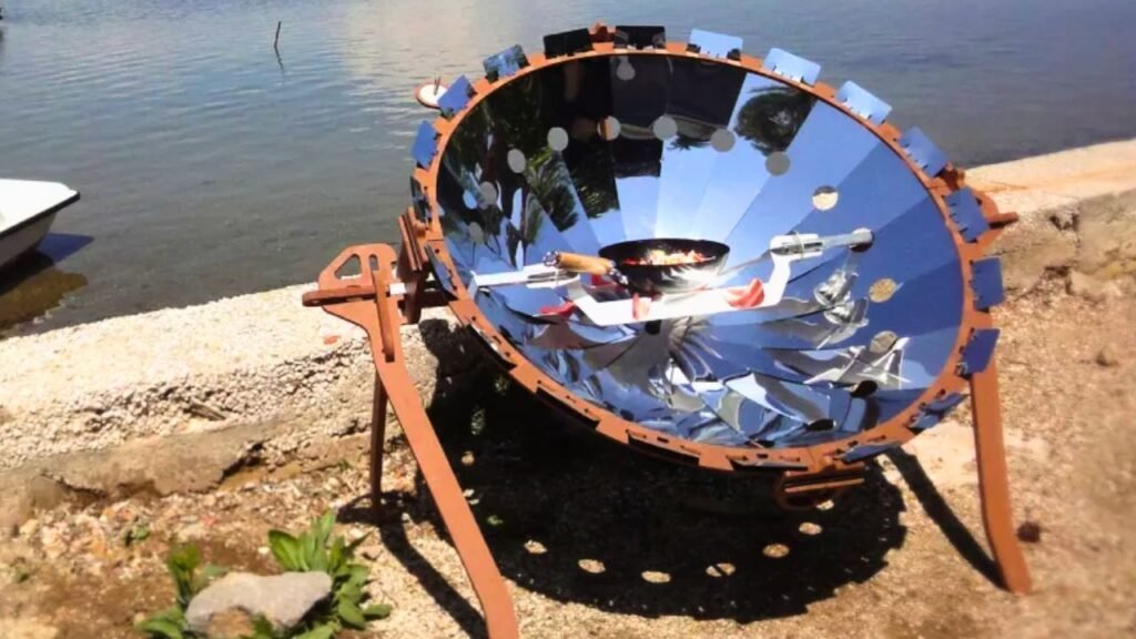 Vida off-grid fogão solar